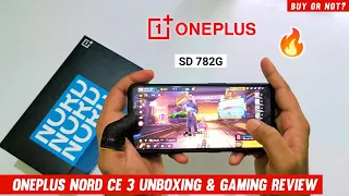 OnePlus Nord CE 3 5g Unboxing & Gaming Test⚡OnePlus Nord CE 3 Free Fire Gameplay, ff Test |SD 782G 🔥