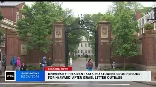 Harvard president condemns Hamas attacks on Israel after backlash against student groups