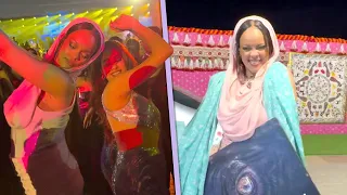 Rihanna DANCES With Fans and Reacts to Performing at Indian Pre-Wedding Ceremony