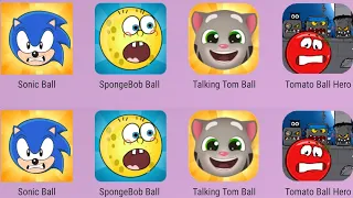 Tomato Ball Hero,SpongeBob Ball,Talking Tom Ball,Sonic Ball,Red Ball 4 Gameplay Walkthrough Part 1