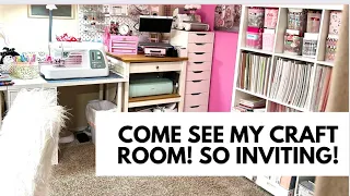 COME SEE MY CRAFT ROOM! CRAFT ROOM TOUR!🌸🌸🌸🌸