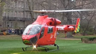 London's Air Ambulance Helicopter Start up & take off