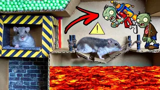Cute Hamster vs Zombies 🐹 Hamster Escape Zombie Obstacle Course
