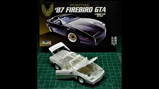 1987 Pontiac Firebird GTA 1/16 Scale Model Kit Build How To Assemble Opening Doors Trunk Headlights