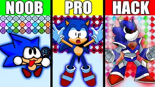 FNF Character Test | NOOB vs PRO vs HACKER | Gameplay VS Playground | Vs Sonic Compilation