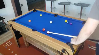 Demonstration of the BCE Folding Pool Table - 5ft SKU BLF-5. BCE Razor Demo.