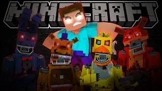 SI ME ASUSTO, TERMINA EL VÍDEO... 😨🎃 FIVE NIGHTS WITH HEROBRINE [FNAF EN MINECRAFT]