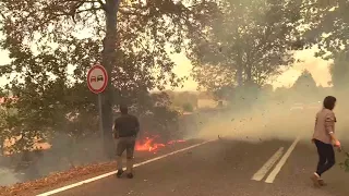El infierno del fuego sembró el caos en Portugal