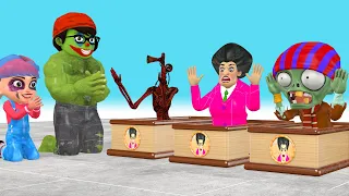 Scary teacher 3d Nickhulk Transform NickJoker and Tani Harley Quinn vs siren head Gaming