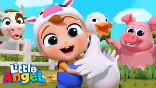 Old MacDonald had a Farm (Farm Animals Song) | Little Angel Kids Songs & Nursery Rhymes