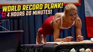 Dana Glowacka World Record PLANK 4 Hours & 20 Minutes!