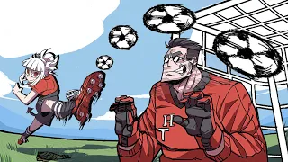Helltaker Football Match 【Helltaker comic dub animation】