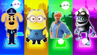 Sheriff Labrador - Minions - Blippi - Crazy Frog - Tiles Hop EDM Rush