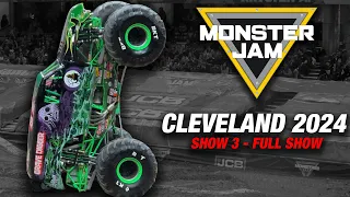 Monster Jam Cleveland 2024 FULL SHOW - Show 3 4K 60FPS