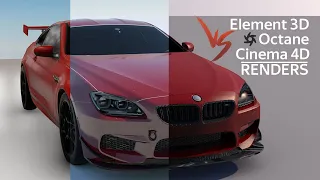 Element 3D VS Octane VS Standart Cinema 4D - сравнение рендеров