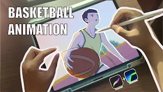 I Create Basketball Animation on Procreate || Procreate Animation (English version)