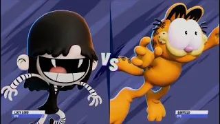 Lucy Loud VS Garfield - Nickelodeon All Star Brawl 2 PS5