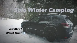 Alone Winter Camping | Sleeping in Subaru Forester Wilderness |
