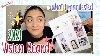 make a vision board that ACTUALLY works | manifestation story | Vlogmas Day 23🎄| Meghna Verghese