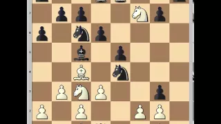 Attacking chess: Black plays aggressively
