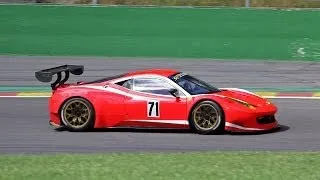 Ferrari 458 GT3 - PURE Exhaust Sounds! Accelerations & Downshifts!