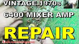 'Marshall' 6400 Mixer Amp Repair - Vintage 1970s Audio
