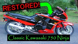 BARN FIND 1990 Ninja 750 -- RESTORING 30+ Year Old Kawasaki Sportbike!