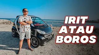 KELILING BALI PAKAI MOBIL SMART FORTWO IRIT ATAU BOROS