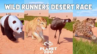 Planet Zoo Animals Race - Emu, Jaguar, Giant Panda, African Sabretooth, Asian Small clawed Otter