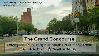 Grand Concourse in The Bronx Driving The Entire Length