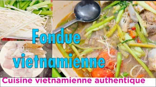 Fondue vietnamienne / spécialité régionale / cuisine vietnamienne authentique