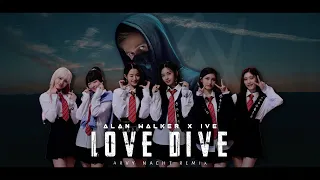 Alan Walker Style & IVE 아이브 - LOVE DIVE (Lyrics Video) | Arvy Remix