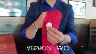 Easy Tutorial - Silk Coin Vanish Magic Trick