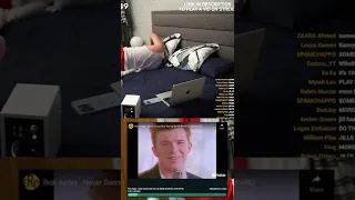 Morgz Gets RICK ROLLED During Sleep Stream! 🤣 #shorts