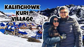 KALINCHOWK SNOWFALL || KURI VILLAGE || Kalinchowk bhagawati || Bus fare, hotel , all details