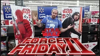 STAR WARS FORCE FRIDAY TOY HUNT 2017!! TARGET, WALMART, TOYS R US HAUL!!!