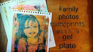 Gel printing family photos