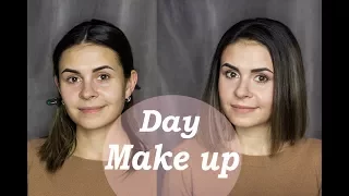 До и после. Дневной макияж. Видео урок.