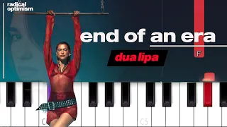 Dua Lipa - End Of An Era (Piano Tutorial)