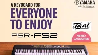 YAMAHA PSR-F52 KEYBOARD | 1st DEMO IN INDIA | IN TELUGU | ENGLISH | TAALMUSICALS PH: 9392113553.