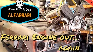 Pulling the Ferrari engine out... Again - Ferrari engined Alfa 105 Alfarrari build part 86