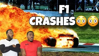 MOST DANGEROUS⚠️ SPORT IN THE WORLD...American brothers react to Most BRUTAL Crashes In F1 History!