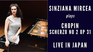 Sinziana Mircea plays Chopin Scherzo No 2, live in Asahikawa, Japan