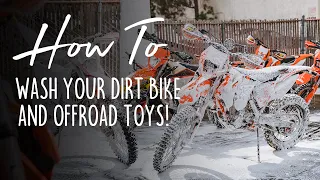 How To Wash Your Dirt Bike | Shine Supply's HOLE SHOT Off-Road Cleaner