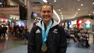 Triumphant Black Ferns return home