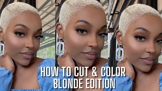 Watch Me Cut & Color Short Blonde Hair