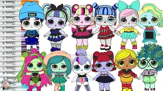 LOL Surprise Dolls Makeover as Monster High Dolls Venus McFlytrap Lagoona Blue Operetta Goulia Yelps