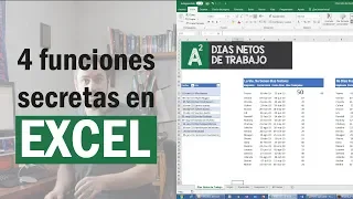 Las 4 Secretos de Excel mejor guardados - Funciones importantes para tu trabajo!