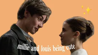 millie bobby brown and louis partridge being cute for 5 minutes straight