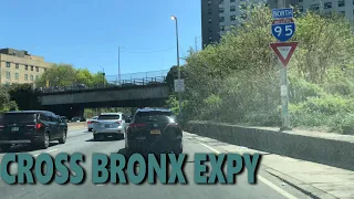 Driving On The Cross Bronx Expressway, Interstate 95 North, Bronx